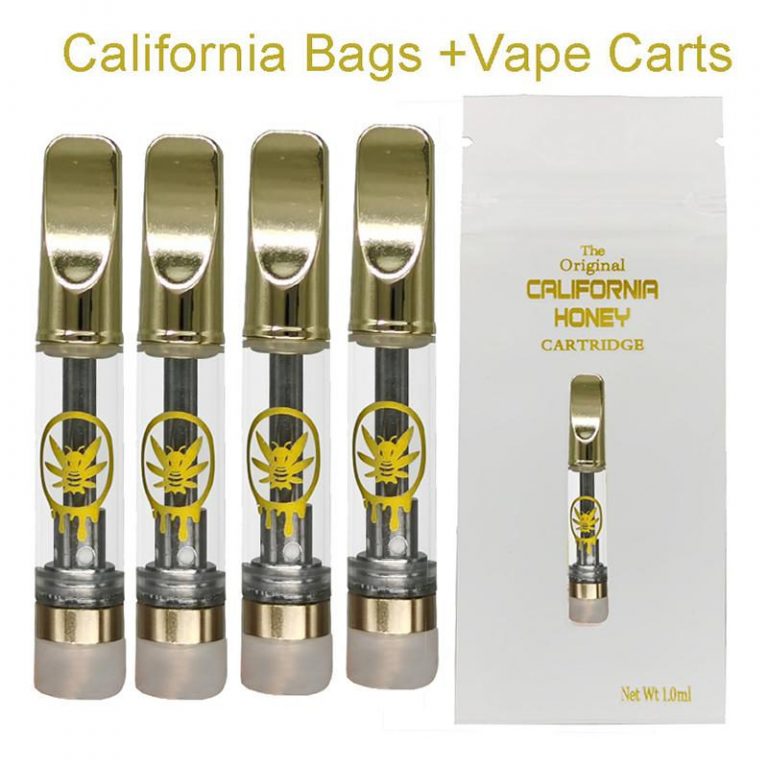 California Honey Vape Carts 510 Cartridges Atomizers 0.8ml 1.0ml Gold