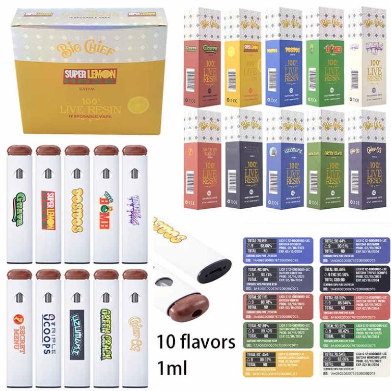 Big chief disposable vape pen 1ml 280mah hempacc